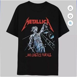 Metallics Black Graphic Tee